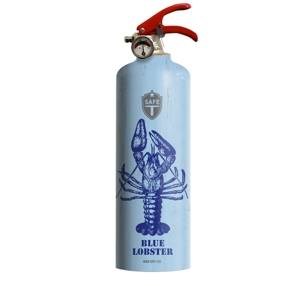 Design-Feuerlöscher BLUE LOBSTER