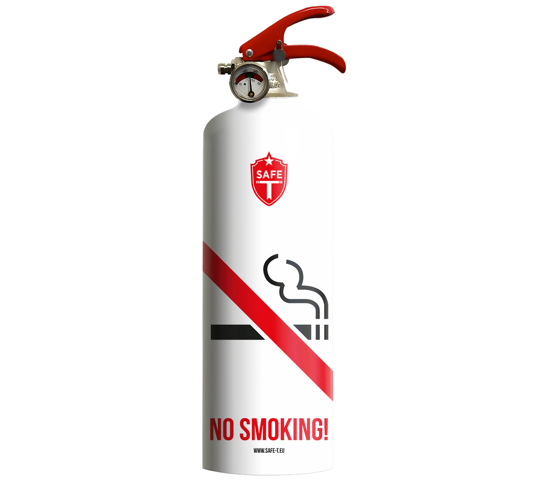 Fire extinguisher NO SMOKING