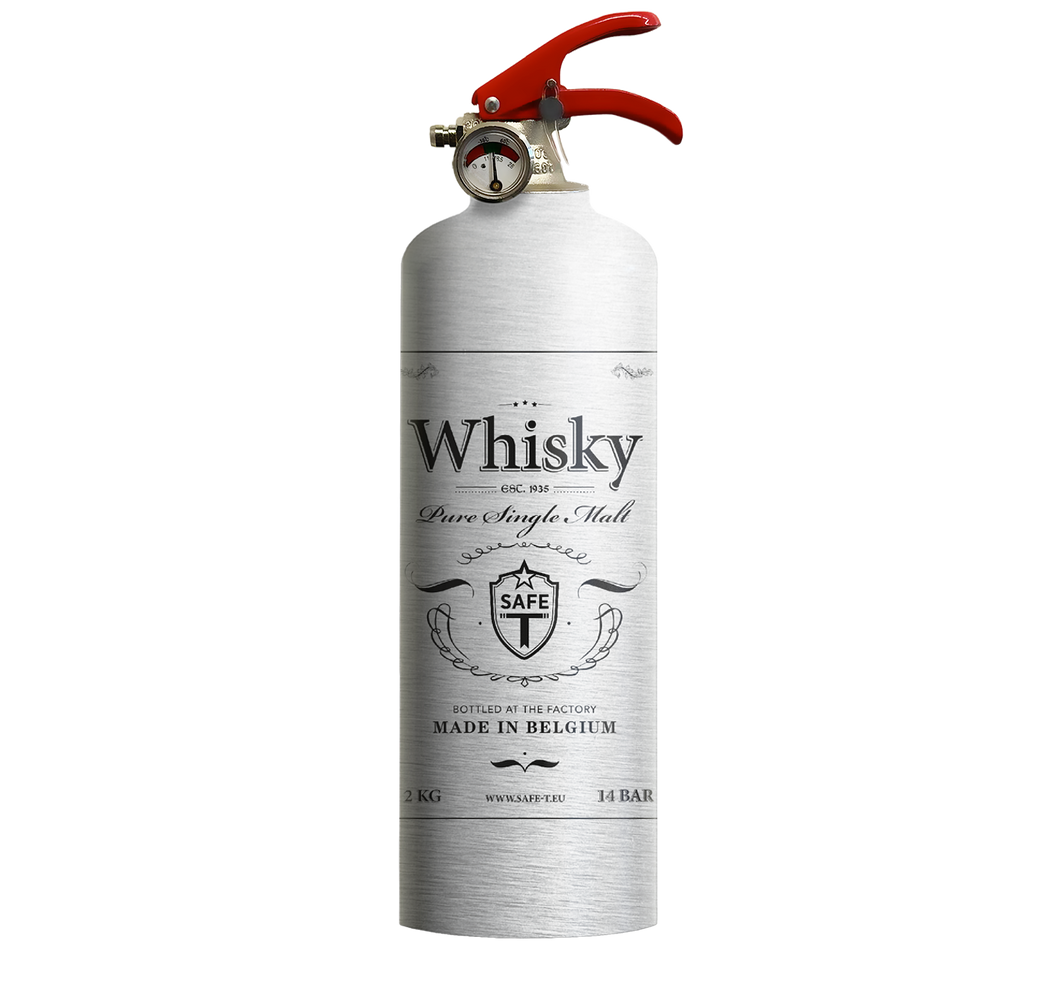 GREY fire extinguisher WHISKY